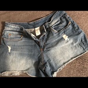 Time & Tru Cut Off Denim Shorts